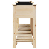 Garden Planter Beige 161 x 43 x 76.5 cm Solid fir wood