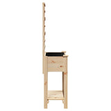 Garden Planter with Shelf Beige 71 x 38 x 152 cm Solid fir wood
