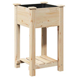 Garden Planter Beige 45 x 45 x 76.5 cm Solid fir wood