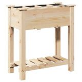 Garden Planter Beige 71 x 37 x 76.5 cm Solid fir wood