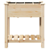 Garden Planter Beige 71 x 37 x 76.5 cm Solid fir wood