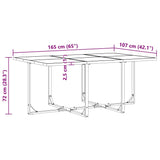 Garden Dining Set 11 pcs Black Steel