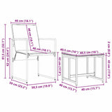 Garden Dining Set 13 pcs Black Steel
