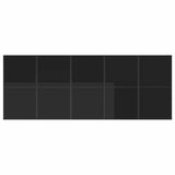 Garden Dining Set 15 pcs Black Steel