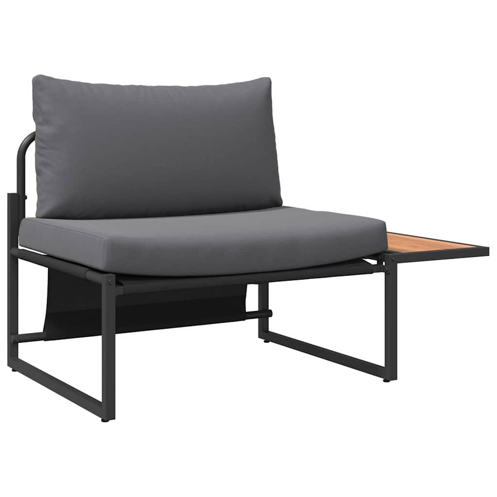 Garden Dining Set 3 pcs Anthracite Steel
