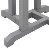 Garden Bar Set 3 pcs Light grey HDPE