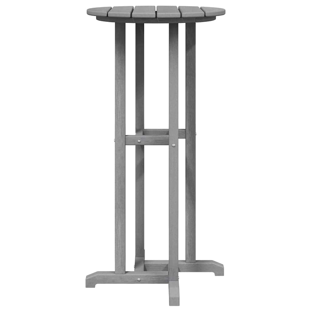 Garden Bar Set 3 pcs Light grey HDPE