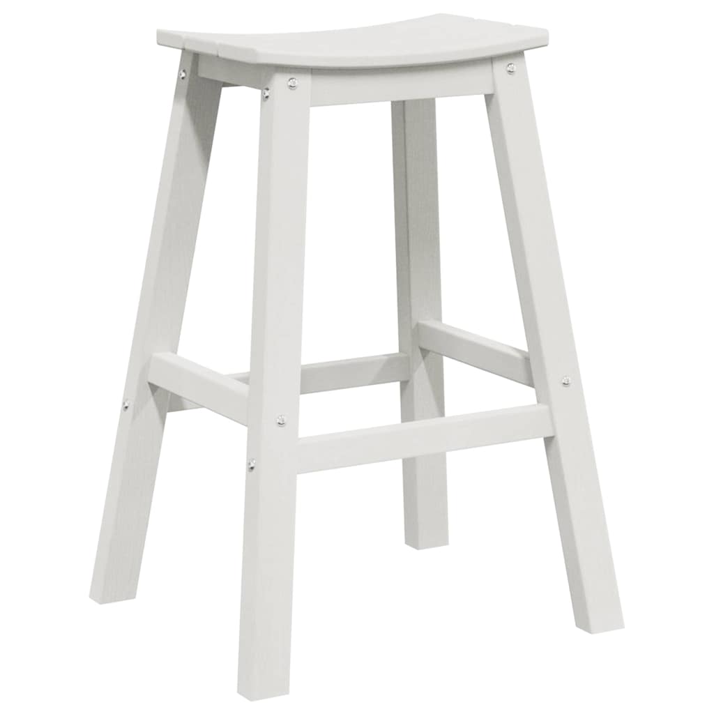 Garden Bar Set 4 pcs White HDPE