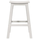 Garden Bar Set 4 pcs White HDPE
