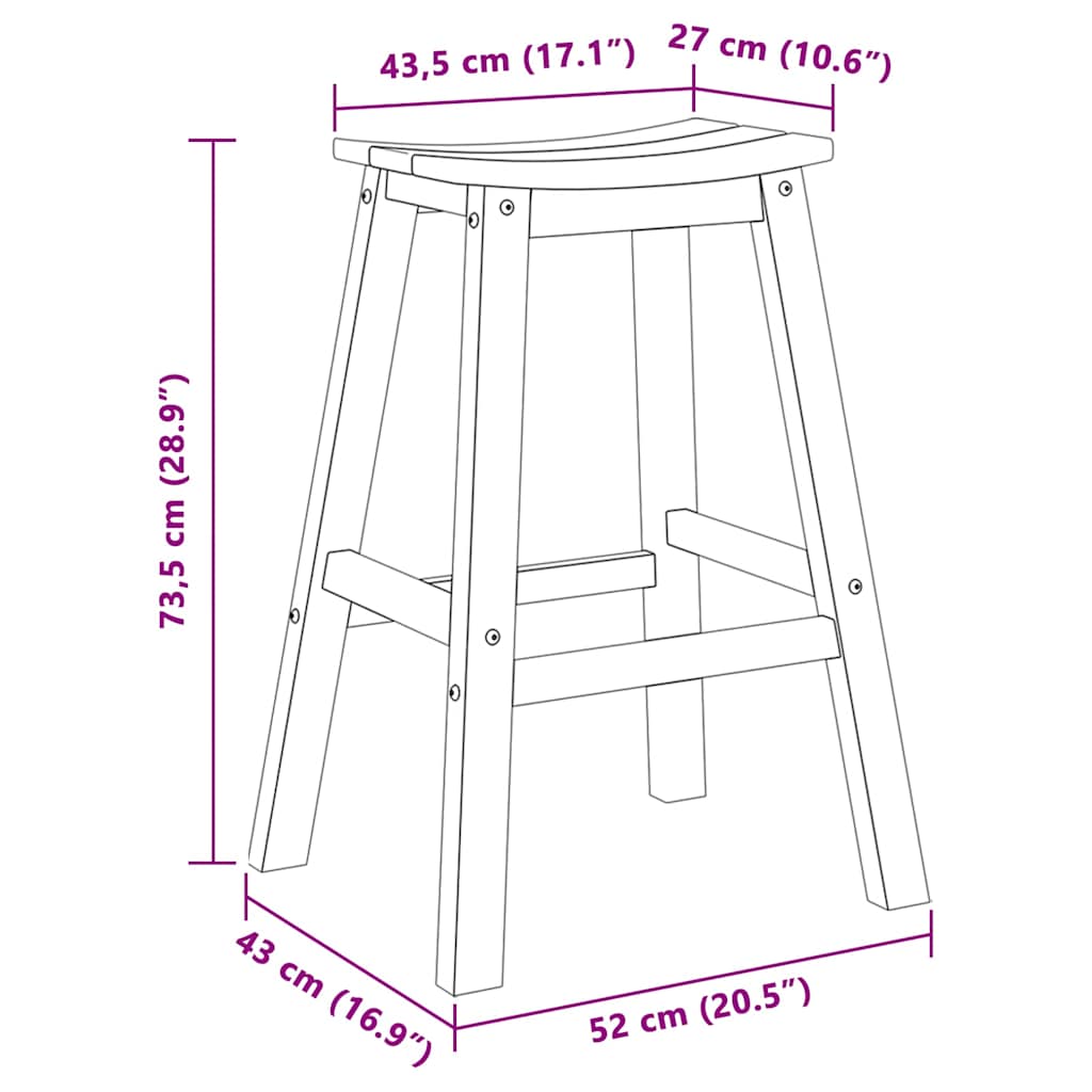 Garden Bar Set 4 pcs White HDPE