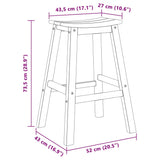Garden Bar Set 4 pcs White HDPE