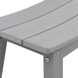 Garden Bar Set 4 pcs Light grey HDPE