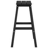 Garden Bar Set 6 pcs Black HDPE