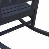 Garden Rocking Chair 3 pcs Navy 38 x 38 x 46cm Plastic