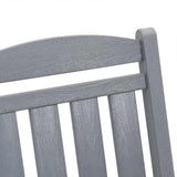Rocking Chair 3 pcs Light Grey Polyethylene