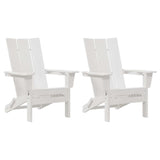 Garden Lounge Furniture 2 pcs White 74.5 x 80.5 x 90cm Plastic