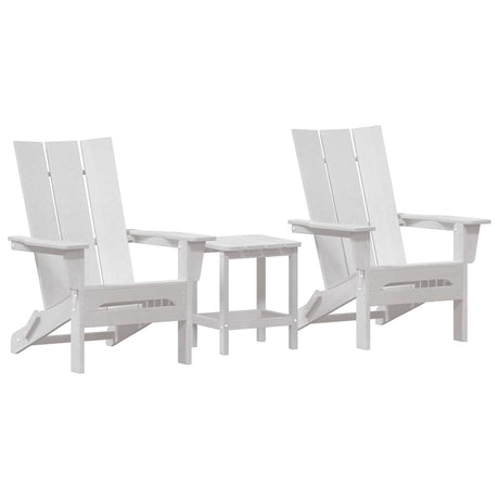 Garden Lounge Furniture 3 pcs White 38 x 38 x 46cm Plastic