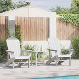 Garden Lounge Furniture 2 pcs White 74 x 82 x 90cm Polyethylene
