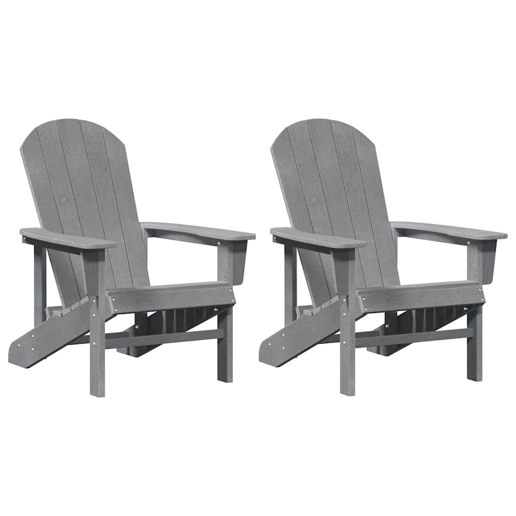 Garden Lounge Furniture 2 pcs Light Grey 74 x 82 x 90cm