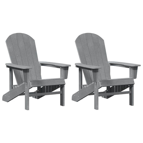 Garden Lounge Furniture 2 pcs Light Grey 74 x 82 x 90cm