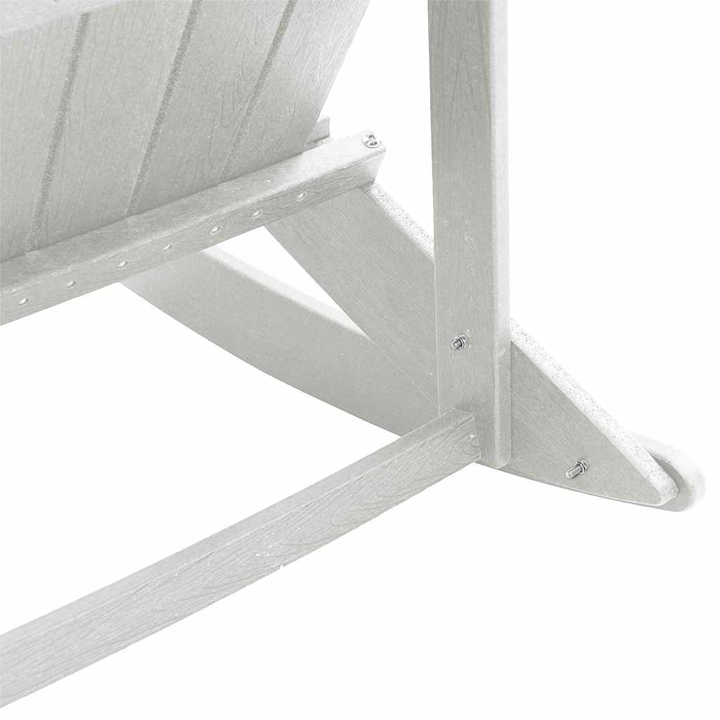 Adirondack Rocking Chairs 2 pcs White HDPE
