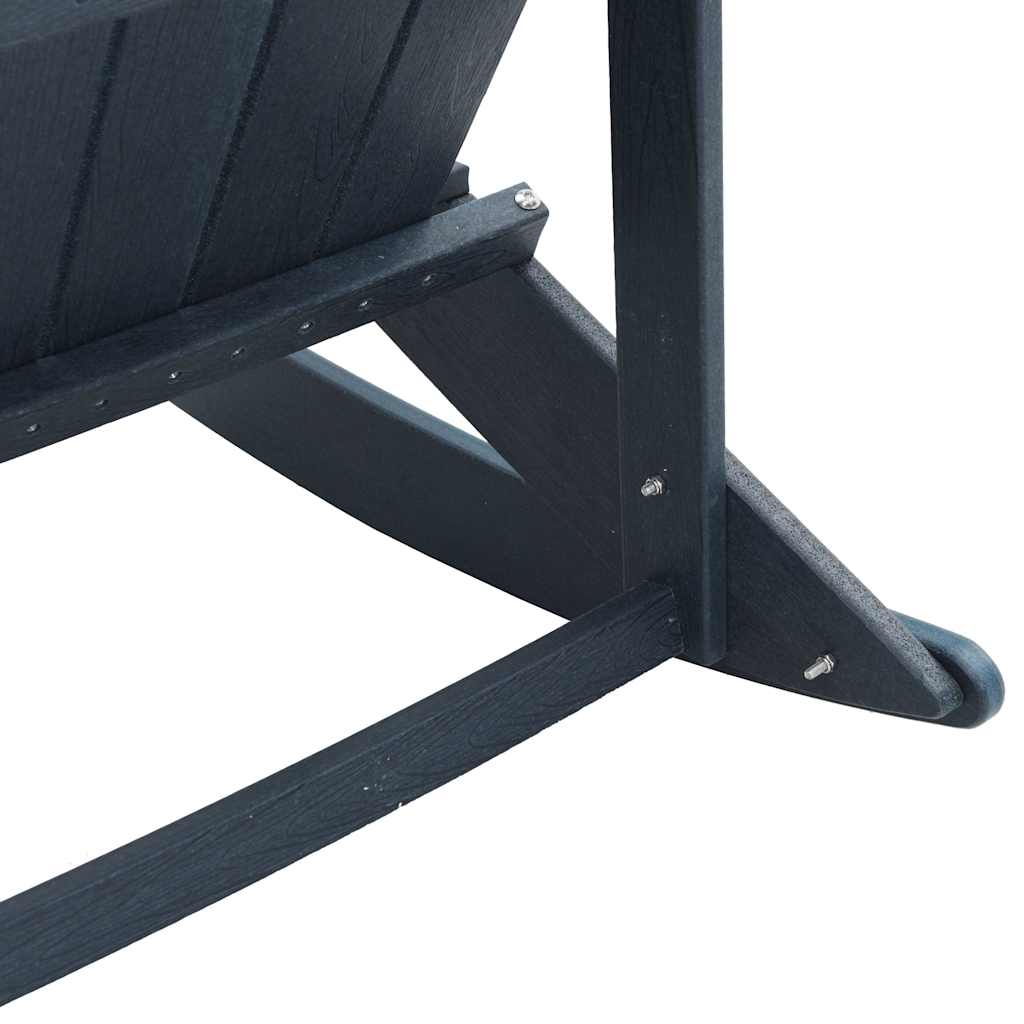 Adirondack Rocking Chairs 2 pcs Navy blue HDPE