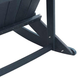 Adirondack Rocking Chairs 2 pcs Navy blue HDPE