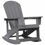Adirondack Rocking Chairs 2 pcs Light Grey HDPE