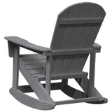 Adirondack Rocking Chairs 2 pcs Light Grey HDPE