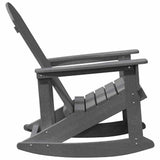 Adirondack Rocking Chairs 2 pcs Light grey HDPE