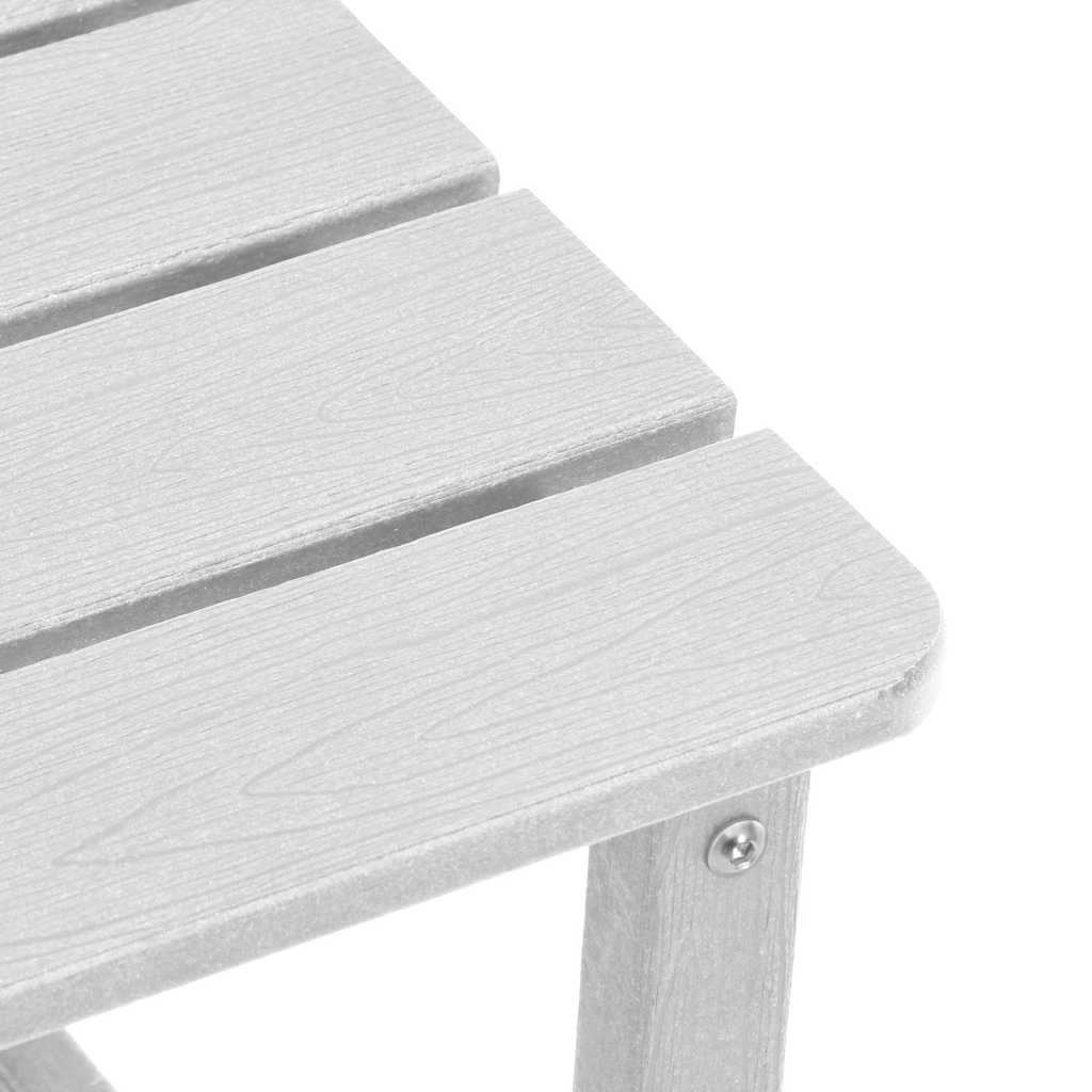 Garden Lounge Set 3 pcs White HDPE