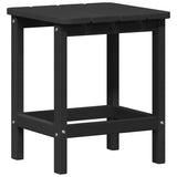 Garden Lounge Set 3 pcs Black HDPE