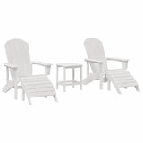Garden Lounge Furniture 3 pcs White 38 x 38 x 46cm Plastic