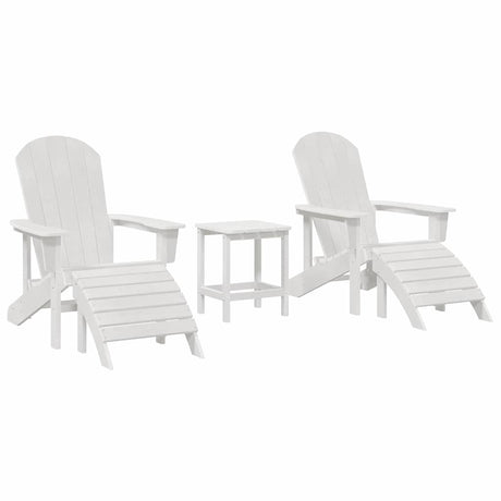 Garden Lounge Furniture 3 pcs White 38 x 38 x 46cm Plastic