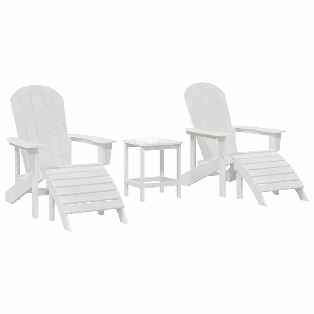 Garden Lounge Furniture 3 pcs White 38 x 38 x 46cm Plastic