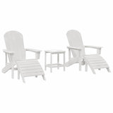 Garden Lounge Furniture 3 pcs White 38 x 38 x 46cm Plastic