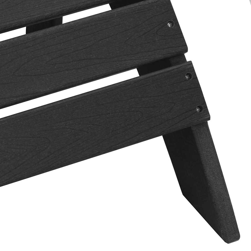 Garden Lounge Furniture 3 pcs Black 38 x 38 x 46cm Plastic