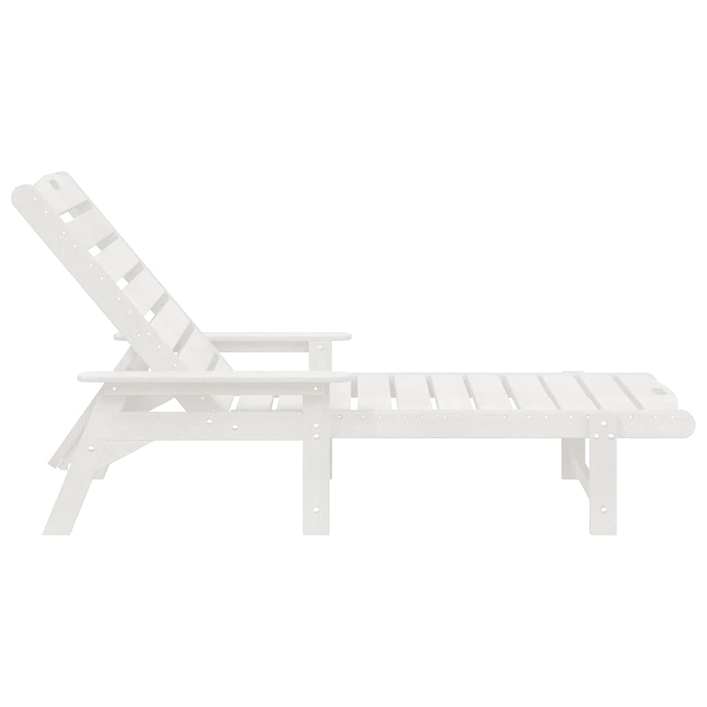 Garden Lounge Furniture Reclining 2 pcs White 53 x 195.5 x 30cm