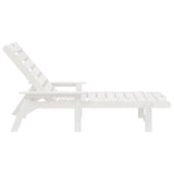 Garden Lounge Furniture Reclining 2 pcs White 53 x 195.5 x 30cm