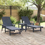 Garden Lounge Furniture Reclining 2 pcs Navy 53 x 195.5 x 30cm