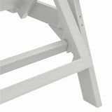 Garden Lounge Furniture 3 pcs White 38 x 38 x 46cm Polyethylene