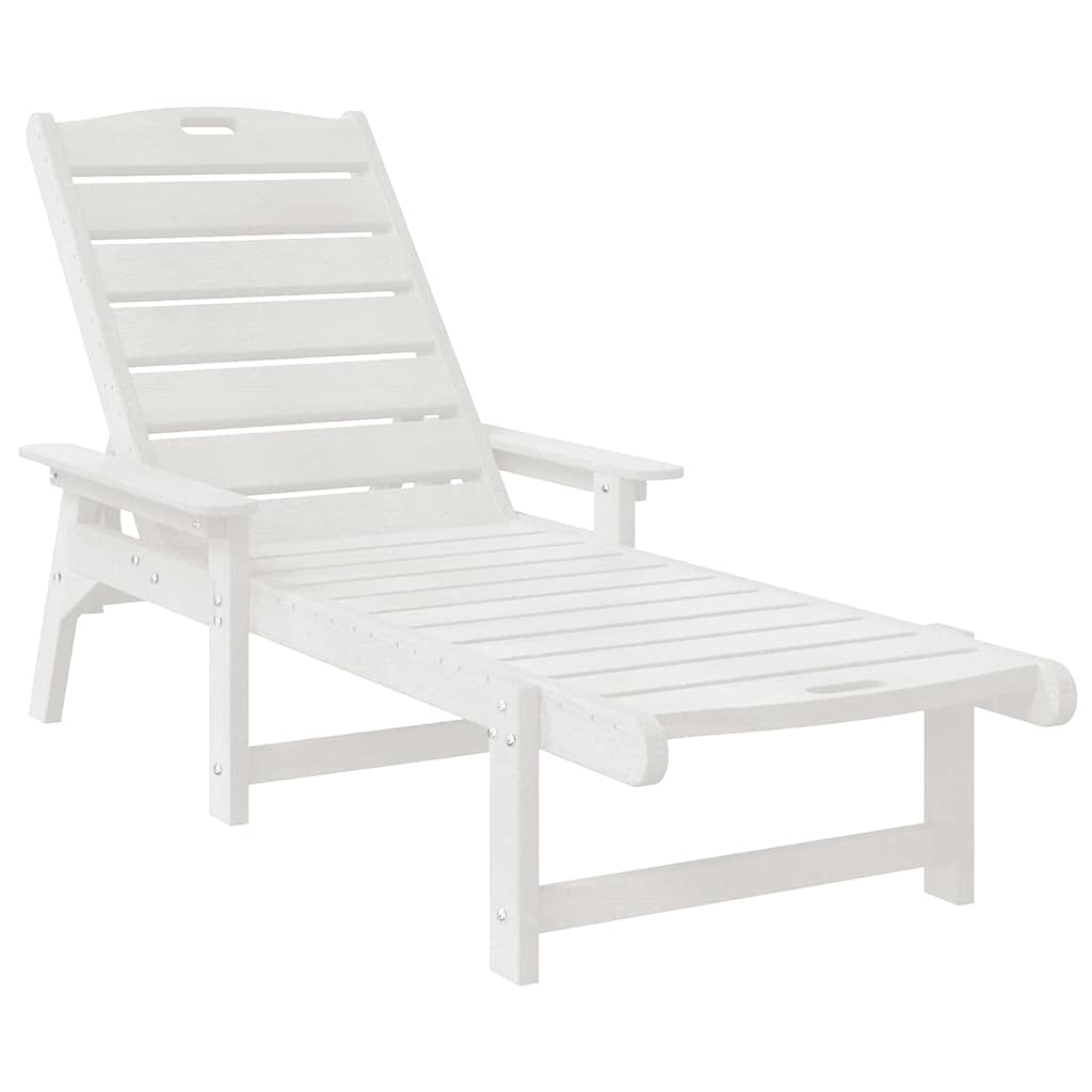 Garden Lounge Furniture 3 pcs White 38 x 38 x 46cm Polyethylene