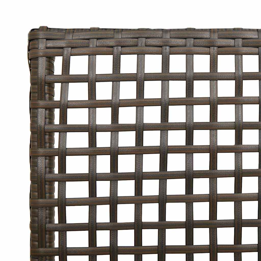 Garden Chair 2 pcs Brown 53 x 60 x 85cm Poly Rattan