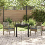 Garden Chair 2 pcs Grey 53 x 60 x 85cm Poly Rattan