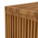Garden Side Table Brown 45 x 42.5 x 45 cm Solid teak wood