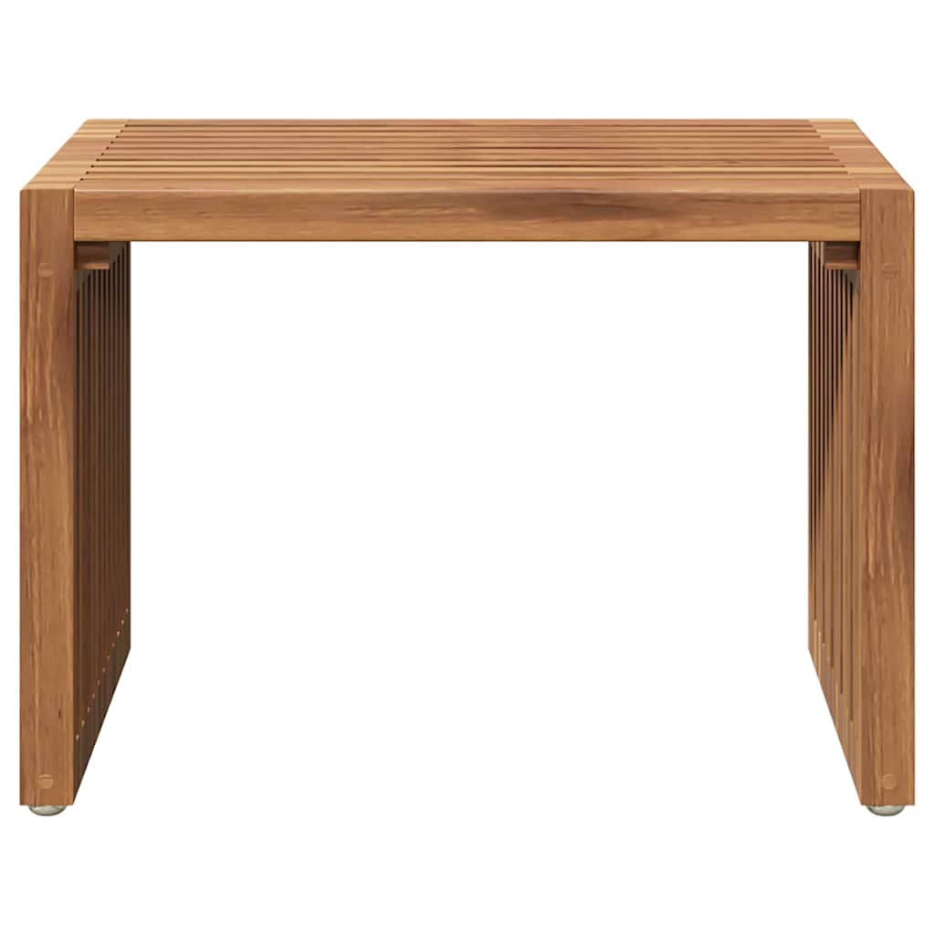 Garden Side Table Brown 50 x 32.5 x 35 cm Solid teak wood