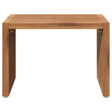 Garden Side Table Brown 50 x 32.5 x 35 cm Solid teak wood