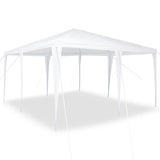 Party Tent White 400 x 400 x 266 cm Polyester and Steel