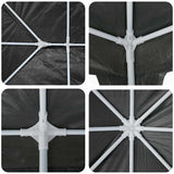 Party Tent Anthracite and White 400 x 400 x 266 cm