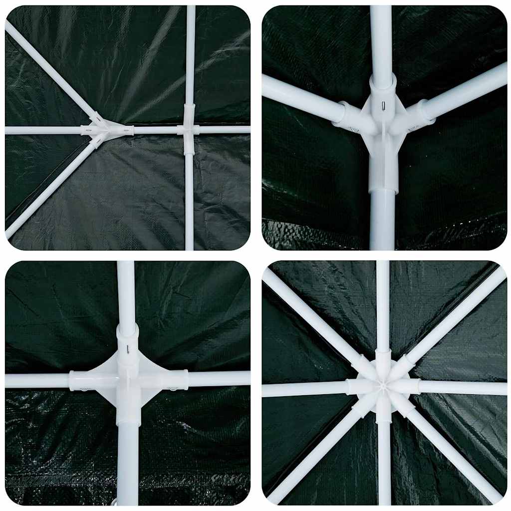 Party Tent Green and White 400 x 400 x 266 cm